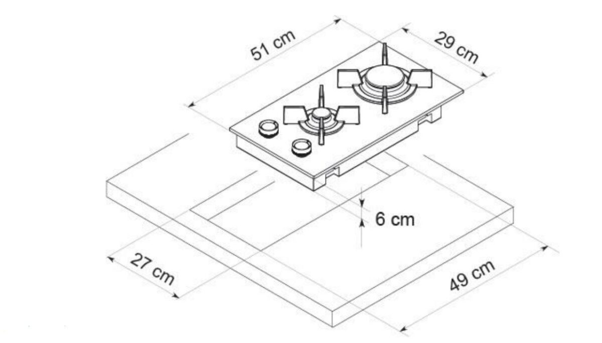 Gaasiplaat De Dietrich DPG3301B - Image 3