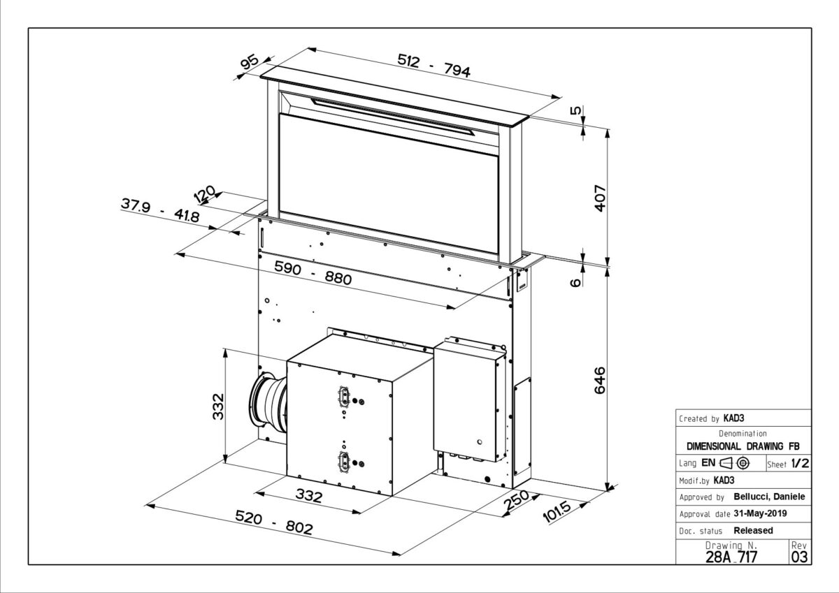 Õhupuhastaja Faber Fabula Plus  EVO+BK 60 cm - Image 3