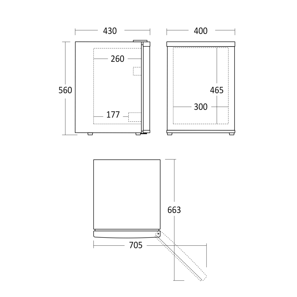 Minibaar Scandomestic MB34BE - Image 4