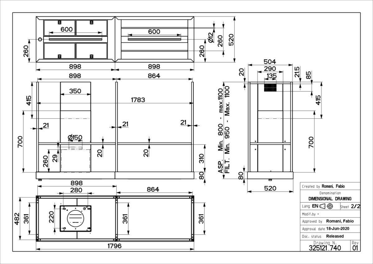 Õhupuhastaja Faber T-Shelf must - Image 5