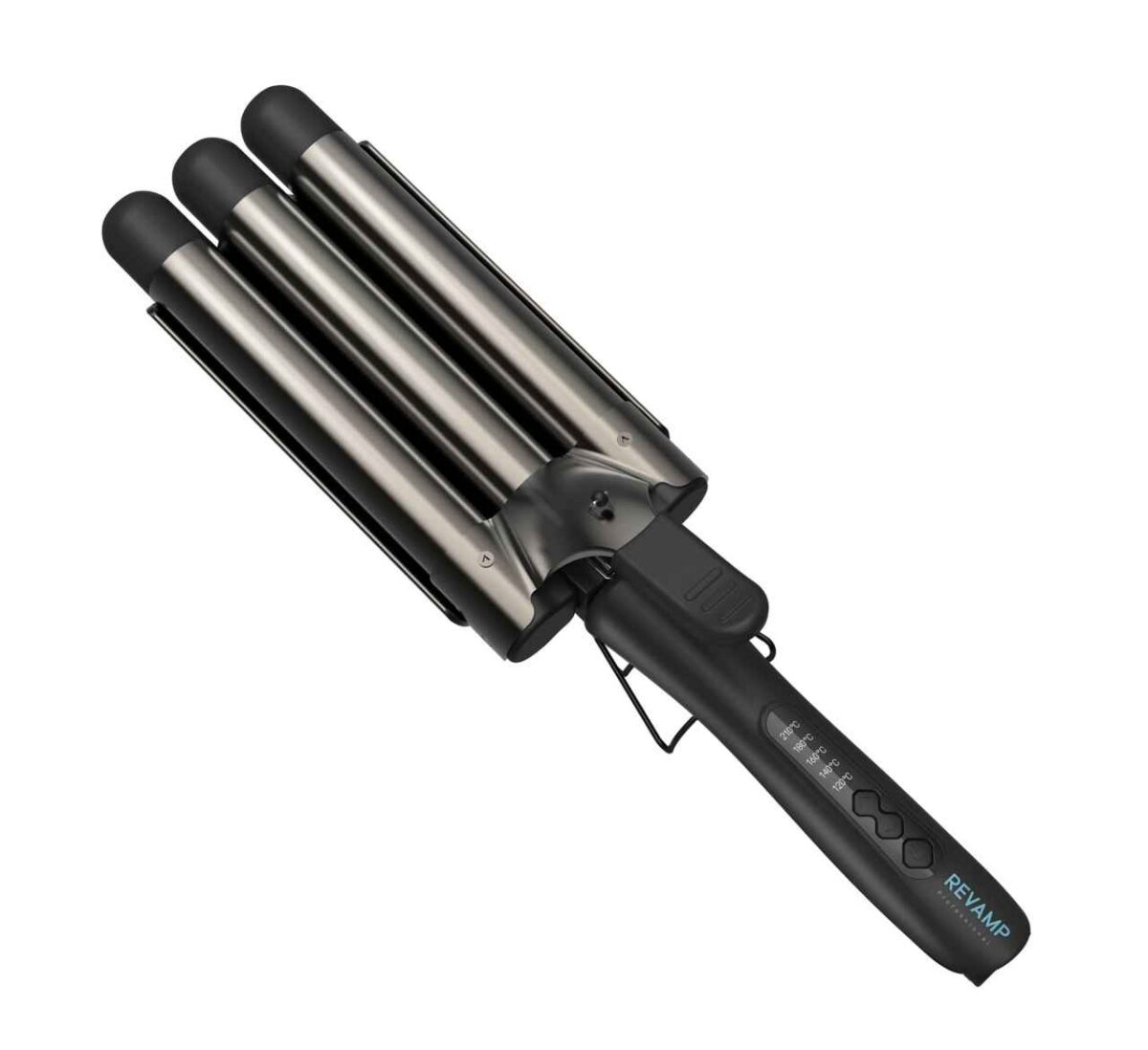 Revamp WV-2000-EU Progloss Deep Beach Professional Ceramic Waver Black