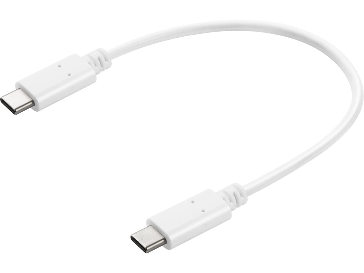 Sandberg 136-30 USB-C to USB-C Charge Cable 0.2m White