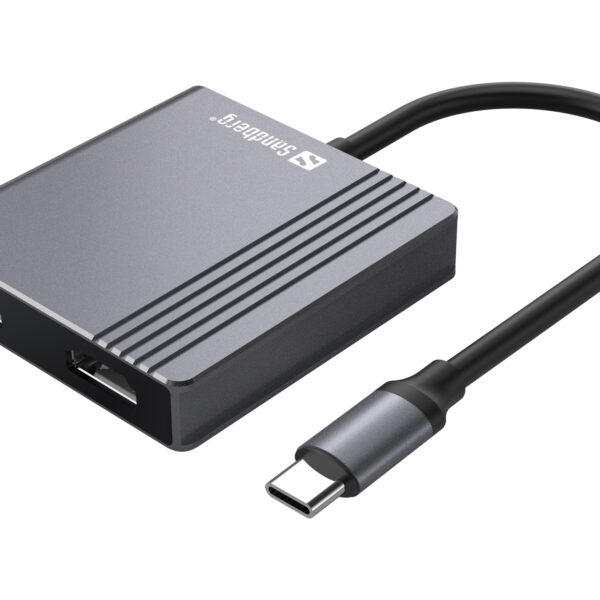 Sandberg 136-44 USB-C Dock 2xHDMI+USB+PD