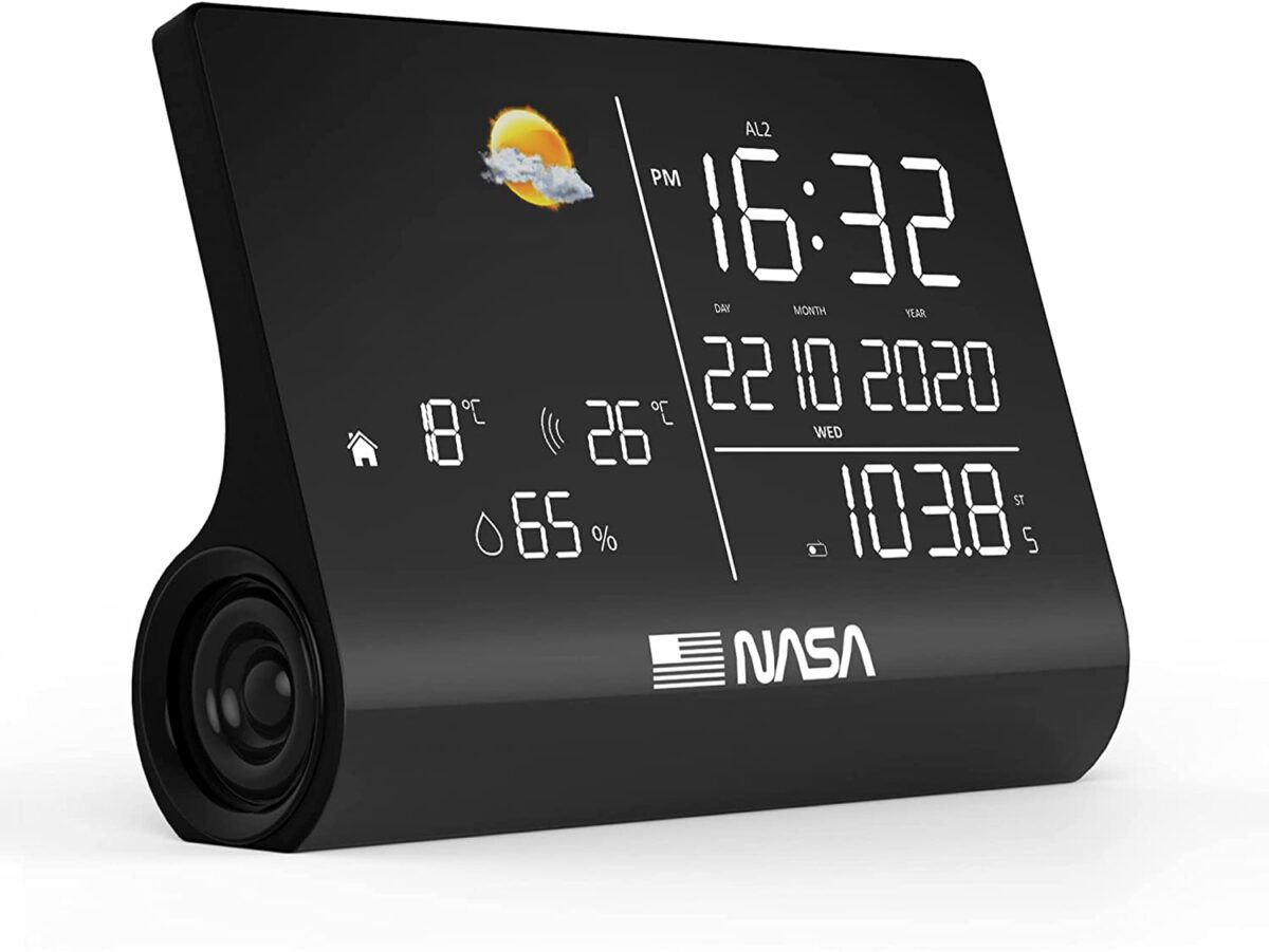 Nasa WSP1300 Black Weather Station/Speaker BT