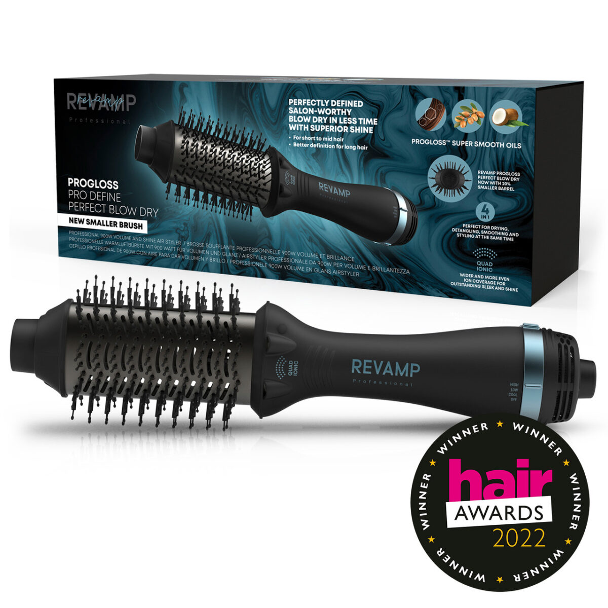 Revamp DR-1950A-EU Progloss Pro Define Perfect Blow Dry Hot Air Brush