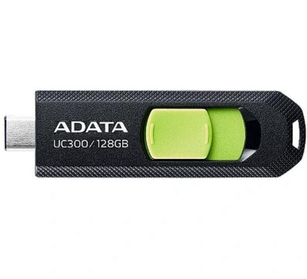 USB mälupulk MEMORY DRIVE FLASH USB-C 128GB/ACHO-UC300-128G-RBK/GN ADATA
