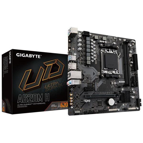 Emaplaat for AMD Protsessors Mainboard|GIGABYTE|AMD A620|SAM5|Micro-ATX|Memory DDR5|Memory slots 2|1xPCI-E...