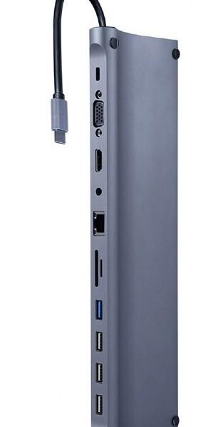 I/O ADAPTER USB-C TO HDMI/USB3/11IN1 A-CM-COMBO11-01 GEMBIRD