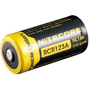 Patarei BATTERY RECH. 650MAH 3.7V/RCR123 NL166 NITECORE