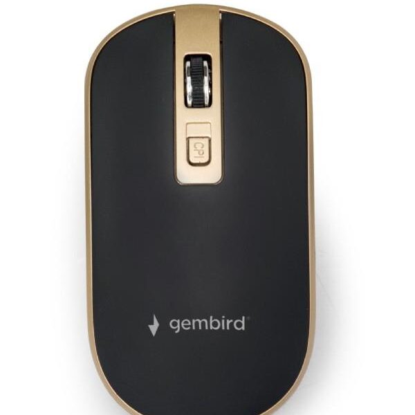 MOUSE USB OPTICAL WRL BLACK/GOLD MUSW-4B-06-BG GEMBIRD