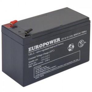 Patarei For UPS BATTERY 12V 9AH VRLA/EV9-12 T2 EUROPOWER EMU