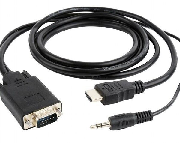CABLE HDMI-VGA +3.5MM/1.8M A-HDMI-VGA-03-6 GEMBIRD