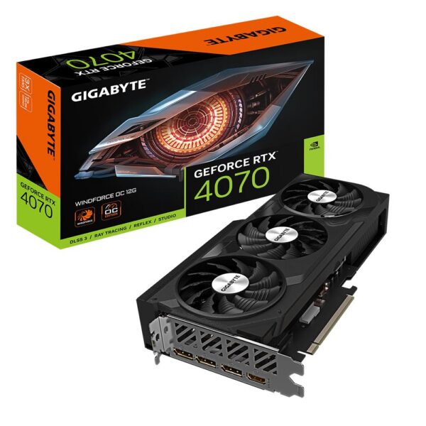 Graafikakaart Graphics Card|GIGABYTE|NVIDIA GeForce RTX 4070|12 GB|GDDR6X|192 bit|PCIE 4.0 ...