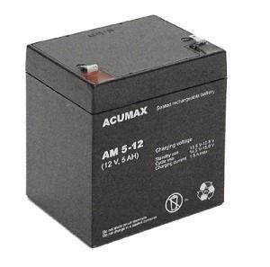 Patarei For UPS BATTERY 12V 5AH VRLA/AM5-12T2 ACUMAX EMU