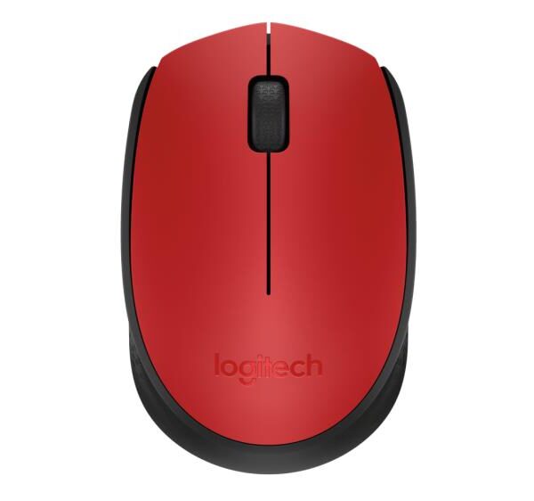 MOUSE USB OPTICAL WRL M171/RED 910-004641 LOGITECH