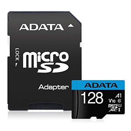 Mälukaart MEMORY MICRO SDXC 128GB W/AD./AUSDX128GUICL10A1-RA1 ADATA
