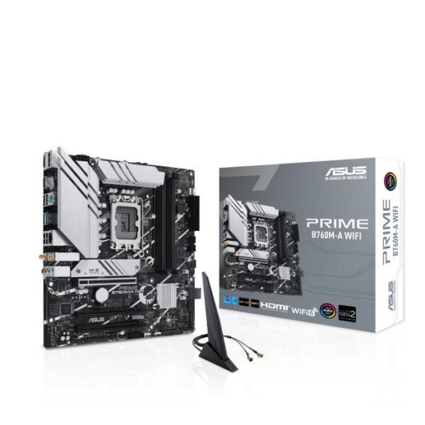 Emaplaat for Intel Protsessors Mainboard|ASUS|Intel B760 Express|LGA1700|Micro-ATX|Memory DDR5|Memory slots ...