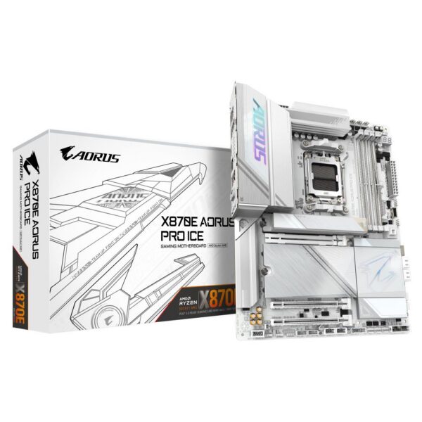 Emaplaat for AMD Protsessors Mainboard|GIGABYTE|AMD X870E|SAM5|ATX|Memory DDR5|Memory slots 4|1xPCI-Expres...