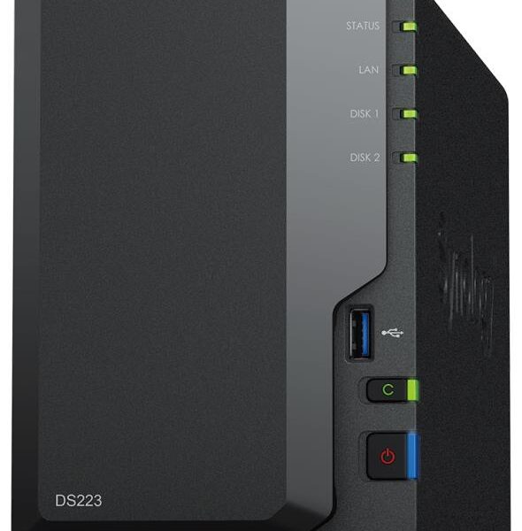 NAS STORAGE TOWER 2BAY/NO HDD USB3.2 DS223 SYNOLOGY