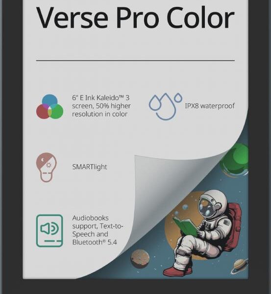 E-Reader|POCKETBOOK|Verse Pro Color|6"|1072x1448|1xUSB-C|Wireless LAN|Bluetoo...