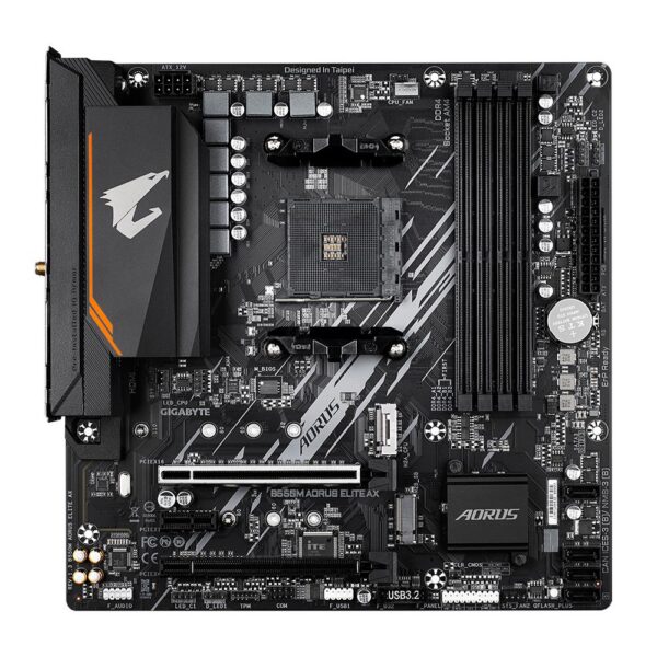 Emaplaat for AMD Protsessors Mainboard|GIGABYTE|AMD B550|SAM4|Micro-ATX|Memory DDR4|Memory slots 4|1xPCI-E...
