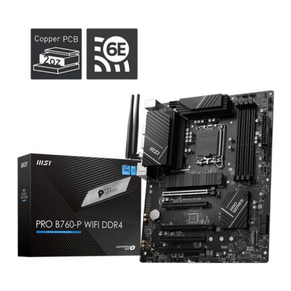 Emaplaat for Intel Protsessors Mainboard|MSI|Intel B760 Express|LGA1700|ATX|Memory DDR4|Memory slots 4|5xPCI...