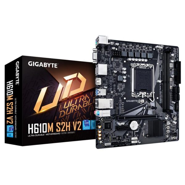 Emaplaat for Intel Protsessors Mainboard|GIGABYTE|Intel H610|LGA1700|Micro-ATX|Memory DDR5|Memory slots 2|1x...