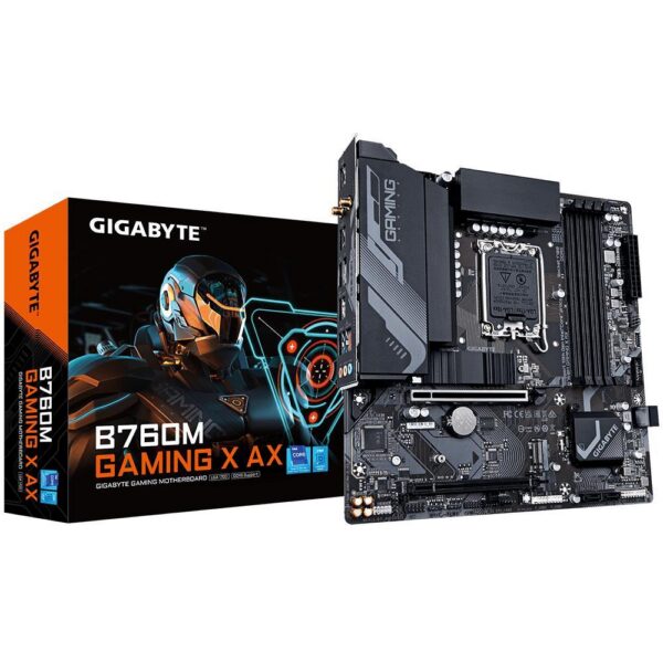 Emaplaat for Intel Protsessors Mainboard|GIGABYTE|Intel B760 Express|LGA1700|Micro-ATX|Memory DDR5|Memory sl...