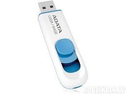 USB mälupulk MEMORY DRIVE FLASH USB2 64GB/WH./BLUE AC008-64G-RWE ADATA