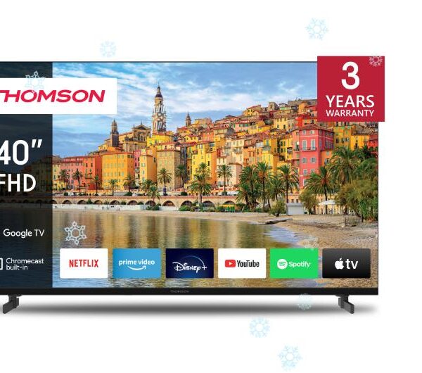 TV Set|THOMSON|40"|Smart/FHD|1920x1080|Wireless LAN|Bluetooth|Google TV|Black...