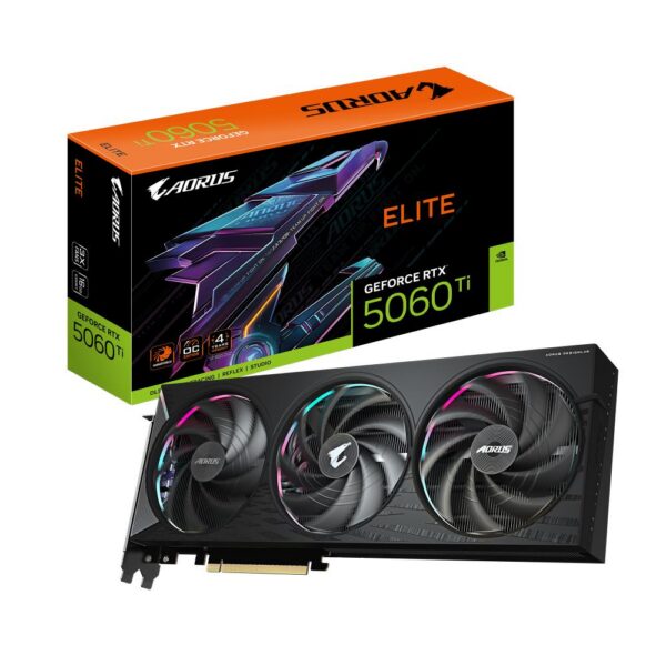 Graafikakaart Graphics Card|GIGABYTE|NVIDIA GeForce RTX 5060 Ti|16 GB|GDDR7|128 bit|PCIE 5....
