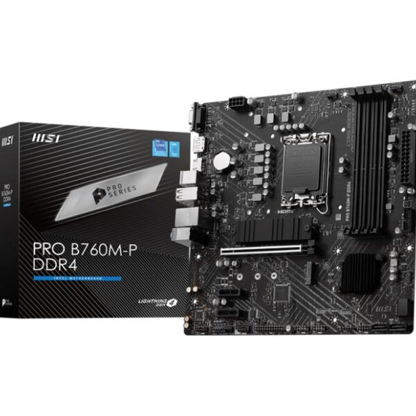 Emaplaat for Intel Protsessors Mainboard|MSI|Intel B760 Express|LGA1700|Micro-ATX|Memory DDR4|Memory slots 4...