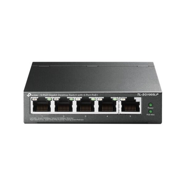 Switch|TP-LINK|Desktop/pedestal|5x10Base-T / 100Base-TX / 1000Base-T|PoE port...
