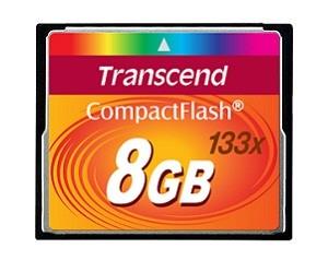 Mälukaart MEMORY COMPACT FLASH 8GB/133X TS8GCF133 TRANSCEND