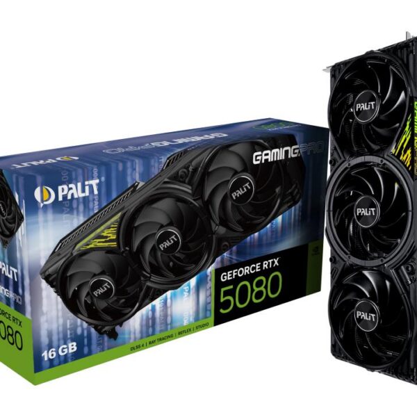 Graafikakaart Graphics Card|PALIT|NVIDIA GeForce RTX 5080|16 GB|GDDR7|256 bit|PCIE 5.0 16x|...