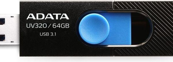USB mälupulk MEMORY DRIVE FLASH USB3.1 64GB/BLACK AUV320-64G-RBKBL ADATA