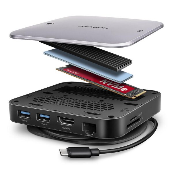 Sülearvuti dokk NB ACC DOCKING STATION/NVME/SATA 9IN1 HMC-UFO AXAGON