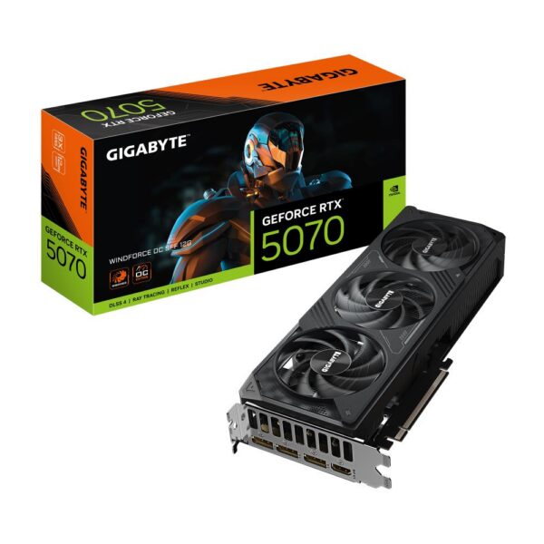 Graafikakaart Graphics Card|GIGABYTE|NVIDIA GeForce RTX 5070|12 GB|GDDR7|192 bit|PCIE 5.0 1...