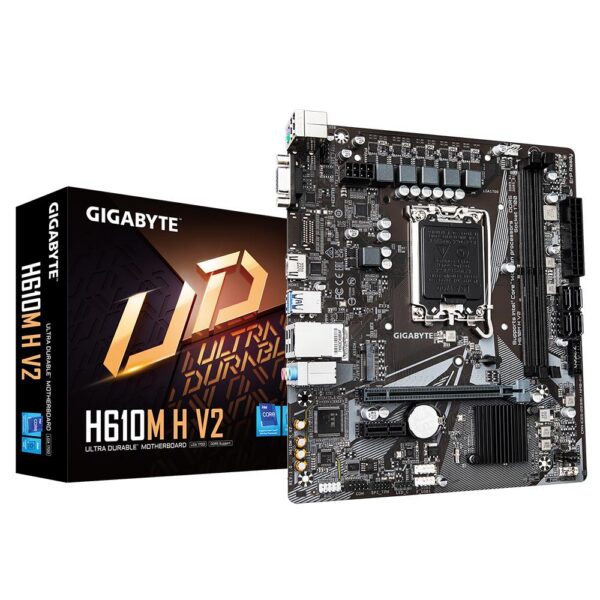 Emaplaat for Intel Protsessors Mainboard|GIGABYTE|Intel H610|LGA1700|Micro-ATX|Memory DDR5|Memory slots 2|1x...