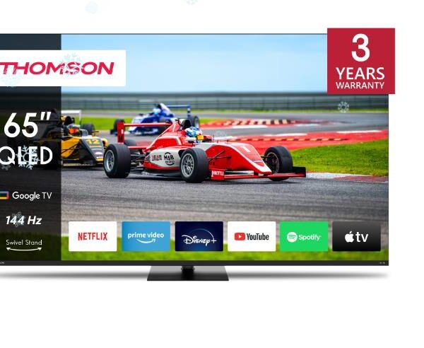 TV Set|THOMSON|65"|4K/Smart|QLED|3840x2160|Wireless LAN|Bluetooth|Google TV|B...