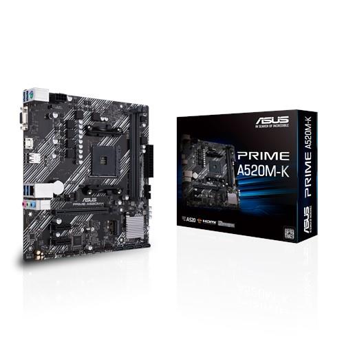 Emaplaat for AMD Protsessors Mainboard|ASUS|AMD A520|SAM4|MicroATX|2xPCI-Express 3.0 1x|1xPCI-Express 3.0 ...