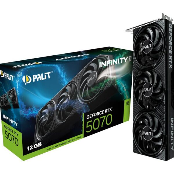 Graafikakaart Graphics Card|PALIT|NVIDIA GeForce RTX 5070|12 GB|GDDR7|192 bit|PCIE 5.0 16x|...