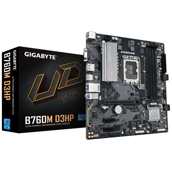 Emaplaat for Intel Protsessors Mainboard|GIGABYTE|Intel B760 Express|LGA1700|Micro-ATX|Memory DDR5|Memory sl...