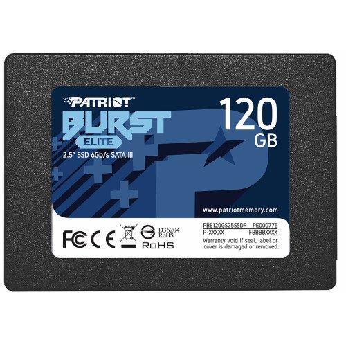 SSD SATA seade SSD|PATRIOT|Burst Elite|120GB|SATA 3.0|3D NAND|Write speed 320 MBytes/sec|Rea...