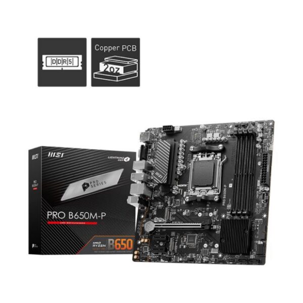 Emaplaat for AMD Protsessors Mainboard|MSI|AMD B650|SAM5|Micro-ATX|Memory DDR5|Memory slots 4|2xPCI-Expres...
