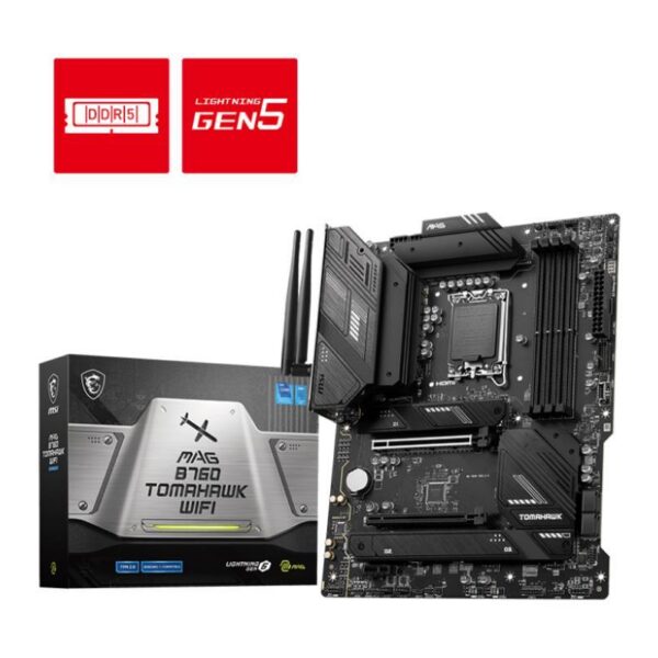 Emaplaat for Intel Protsessors Mainboard|MSI|Intel B760 Express|LGA1700|ATX|Memory DDR5|Memory slots 4|1xPCI...