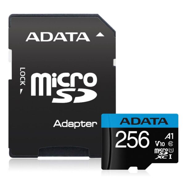 Mälukaart MEMORY MICRO SDXC 256GB W/AD./AUSDX256GUICL10A1-RA1 ADATA