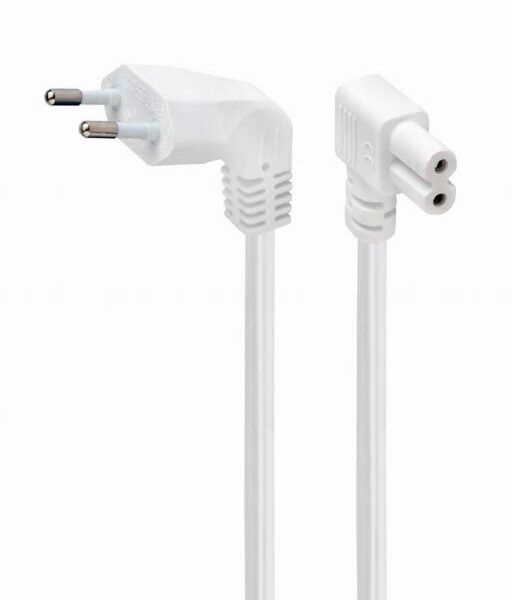 CABLE POWER EU 2.5M ANGLED/PC-184L-VDE-2.5M-W GEMBIRD