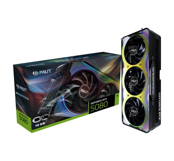 Graafikakaart Graphics Card|PALIT|NVIDIA GeForce RTX 5080|16 GB|GDDR7|256 bit|PCIE 5.0 16x|...