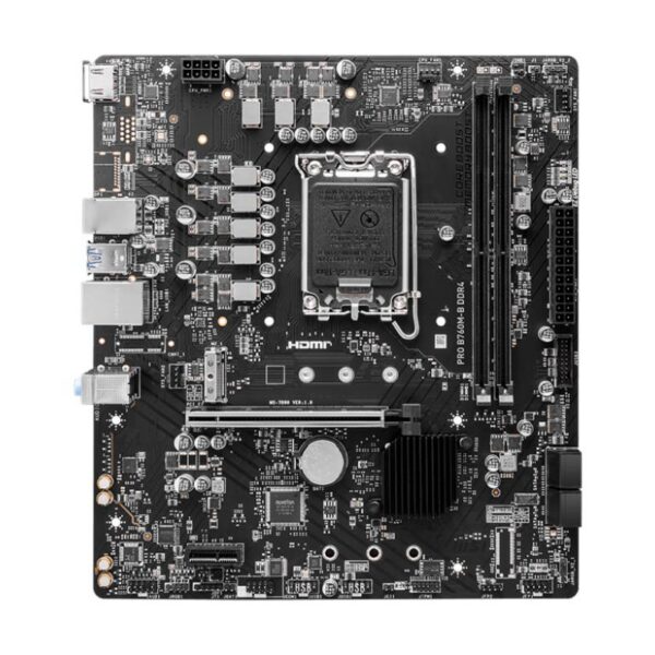 Emaplaat for Intel Protsessors Mainboard|MSI|Intel B760 Express|LGA1700|Micro-ATX|Memory DDR4|Memory slots 2...